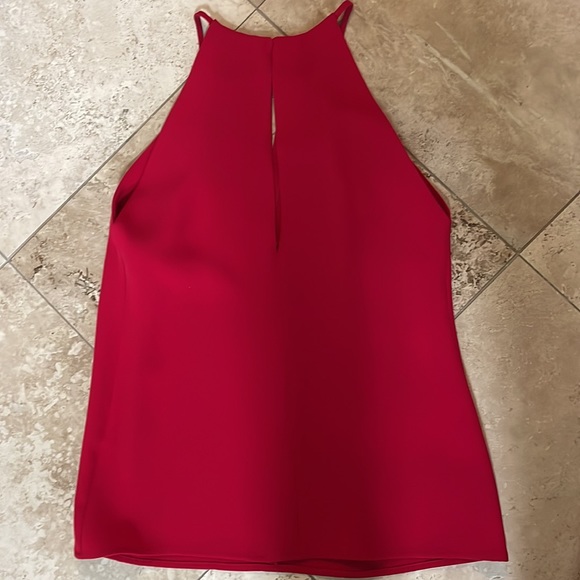 ADAM By Adam Lippes Red Silk Halter Top size XS - Picture 3 of 11